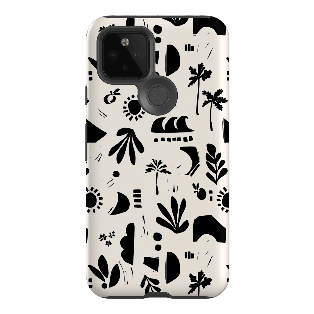 Inky Beach Printed Phone Cases Google Pixel 5 / Armoured by Charlie Taylor - The Dairy
