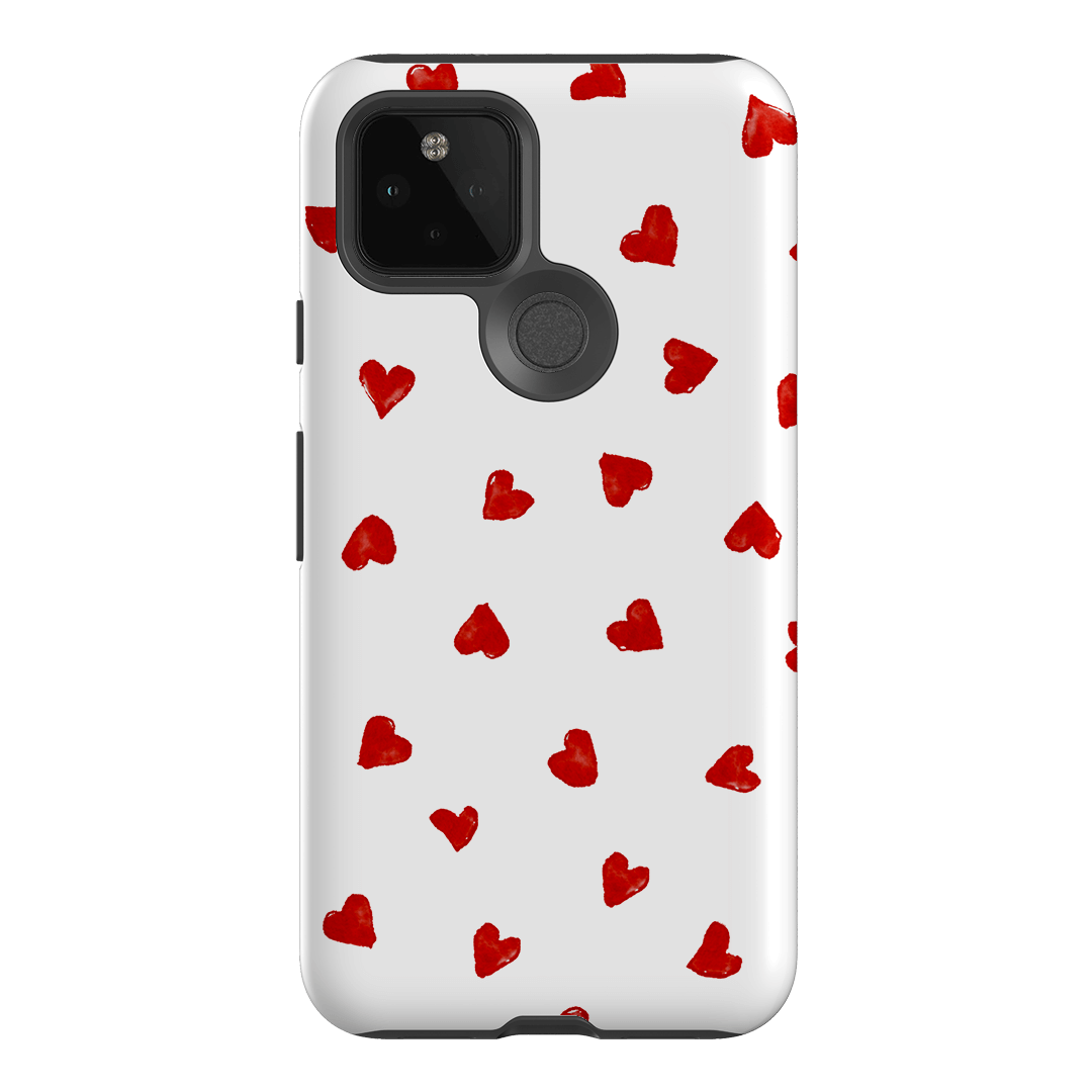 Love Hearts Printed Phone Cases Google Pixel 5 / Armoured by Oak Meadow - The Dairy