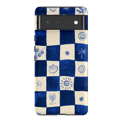 Afternoon Mezze Azure Printed Phone Cases Google Pixel 6 / Armoured by Charlie Taylor - The Dairy