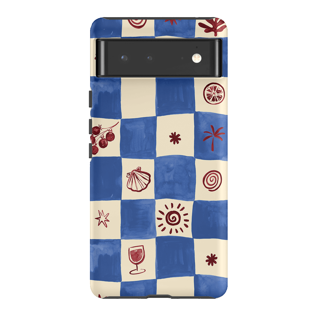 Afternoon Mezze Cornflower Printed Phone Cases Google Pixel 6 / Armoured by Charlie Taylor - The Dairy