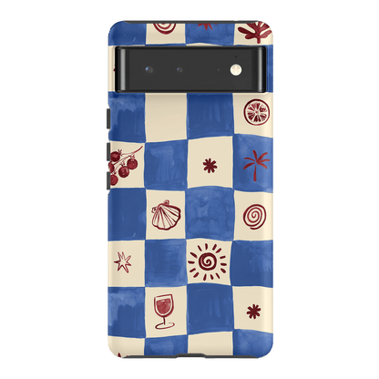 Afternoon Mezze Cornflower Printed Phone Cases Google Pixel 6 / Armoured by Charlie Taylor - The Dairy