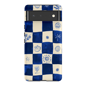 Afternoon Mezze Azure Printed Phone Cases Google Pixel 6 / Armoured by Charlie Taylor - The Dairy