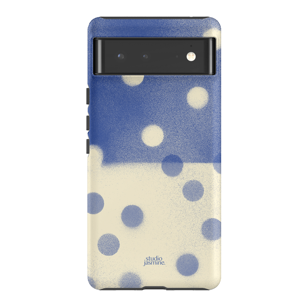 Bleu Polka Dot Printed Phone Cases Google Pixel 6 / Armoured by Jasmine Dowling - The Dairy