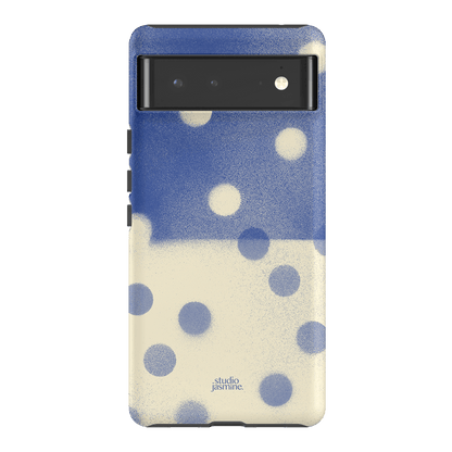 Bleu Polka Dot Printed Phone Cases Google Pixel 6 / Armoured by Jasmine Dowling - The Dairy