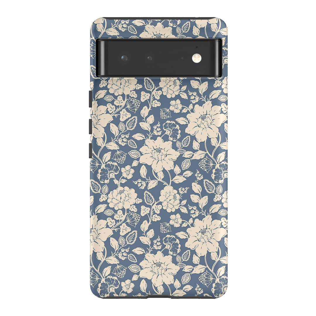 Blue Garden Printed Phone Cases Google Pixel 6 / Armoured by Kasiags Art - The Dairy