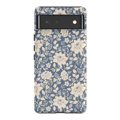 Blue Garden Printed Phone Cases Google Pixel 6 / Armoured by Kasiags Art - The Dairy