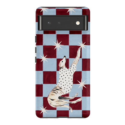 Check Greyhound Blue Printed Phone Cases Google Pixel 6 / Armoured by Lisa Hu - The Dairy