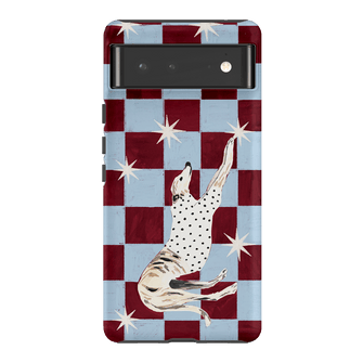 Check Greyhound Blue Printed Phone Cases Google Pixel 6 / Armoured by Lisa Hu - The Dairy