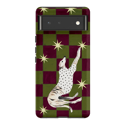Check Greyhound Green Printed Phone Cases Google Pixel 6 / Armoured by Lisa Hu - The Dairy