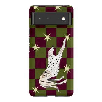 Check Greyhound Green Printed Phone Cases Google Pixel 6 / Armoured by Lisa Hu - The Dairy