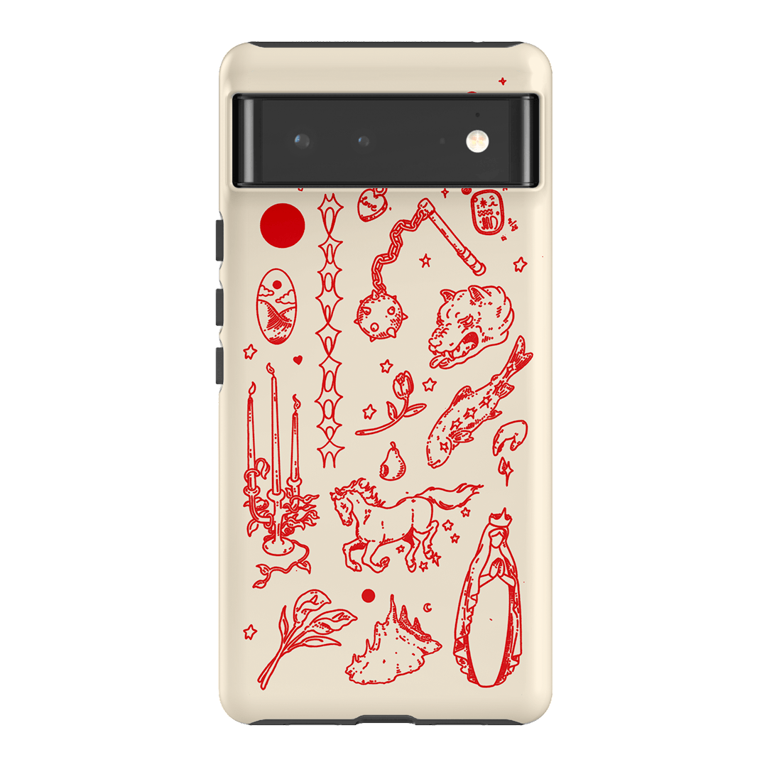 Dreamcore Cream Printed Phone Cases Google Pixel 6 / Armoured by Easty Beasty - The Dairy