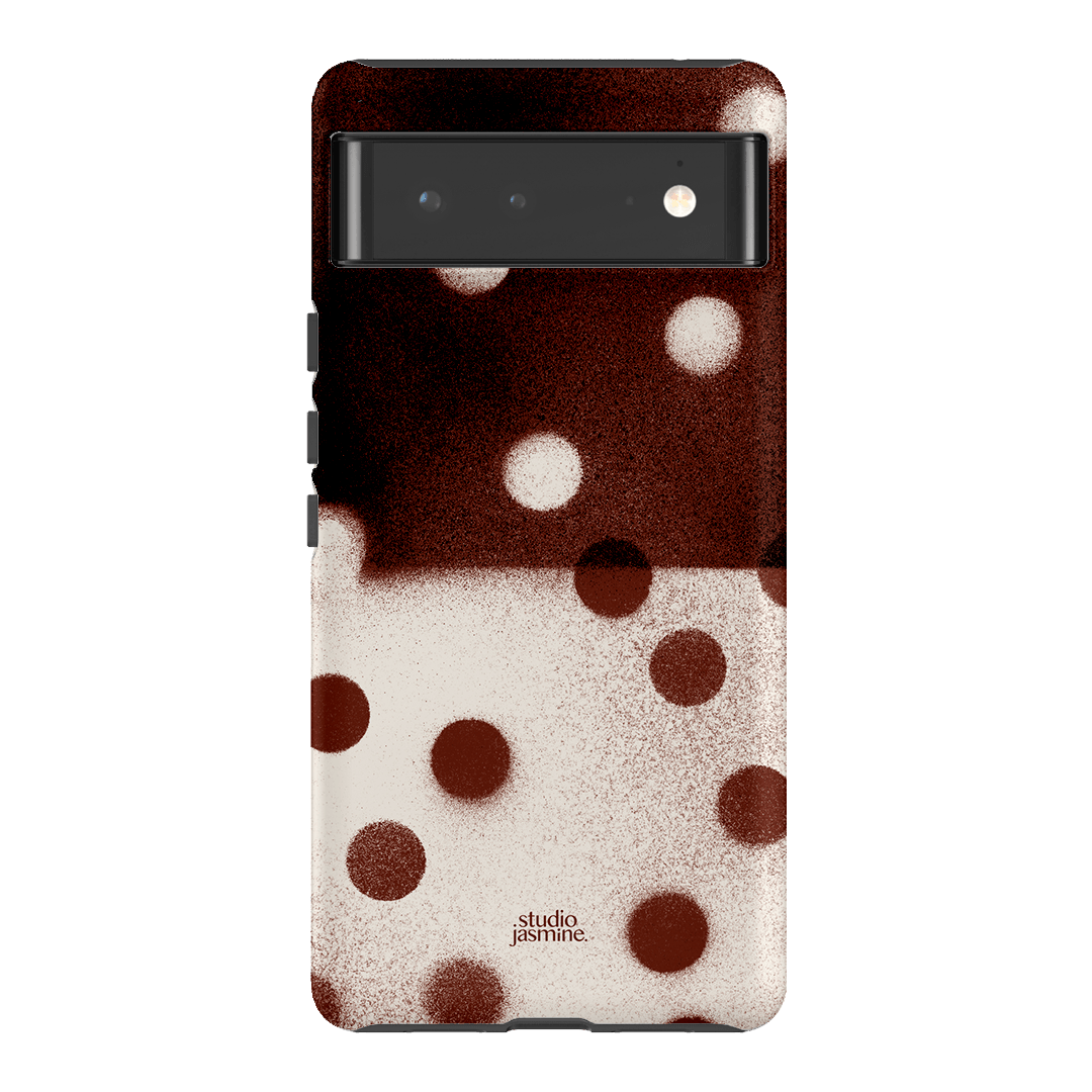 Espresso Polka Dot Printed Phone Cases Google Pixel 6 / Armoured by Jasmine Dowling - The Dairy