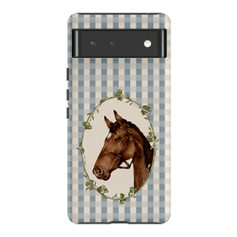 Gingham Horse Printed Phone Cases Google Pixel 6 / Armoured by Kasiags Art - The Dairy