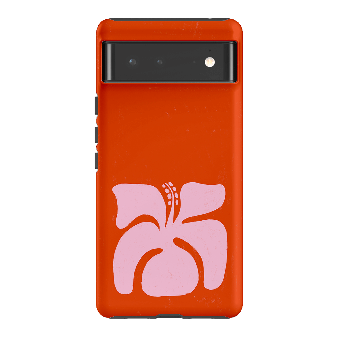 Hibiscus Crush Printed Phone Cases Google Pixel 6 / Armoured by Marie Faurrite - The Dairy