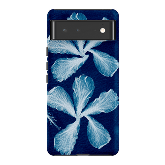 Hibiscus Cyanotype Printed Phone Cases Google Pixel 6 / Armoured by Sally Hungerford - The Dairy