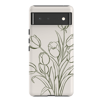 Inked Tulips Printed Phone Cases Google Pixel 6 / Armoured by Typoflora - The Dairy