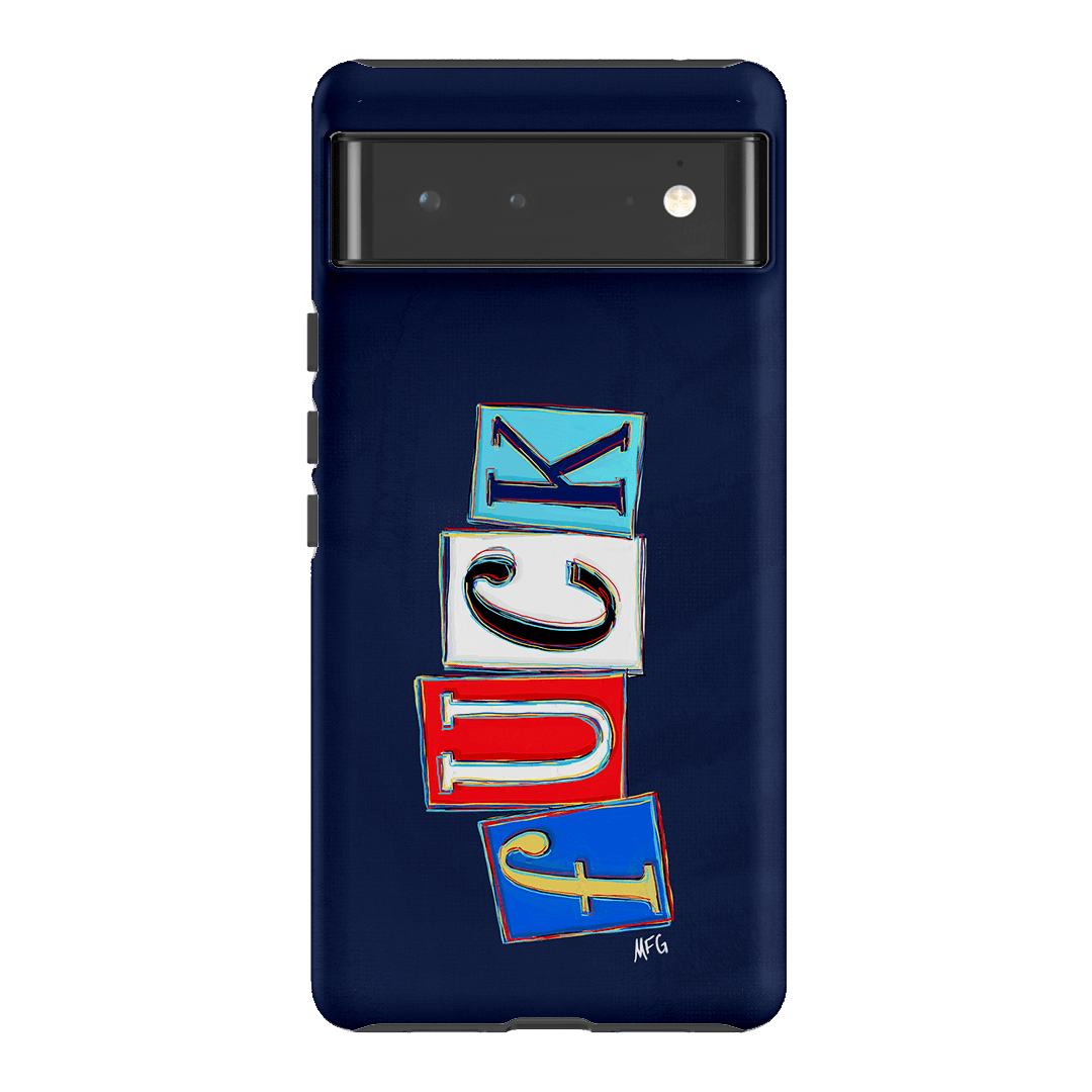 Lil Fcks Blue Printed Phone Cases Google Pixel 6 / Armoured by Margarbs Art - The Dairy