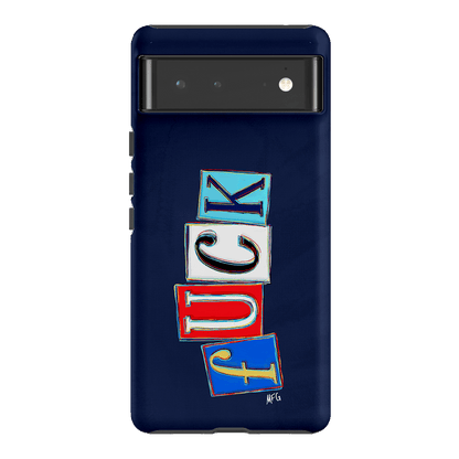 Lil Fcks Blue Printed Phone Cases Google Pixel 6 / Armoured by Margarbs Art - The Dairy