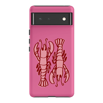 Lobster Love Pink Printed Phone Cases Google Pixel 6 / Armoured by The Dairy - The Dairy