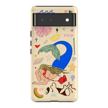 Mermaid Salad Cream Printed Phone Cases Google Pixel 6 / Armoured by Easty Beasty - The Dairy
