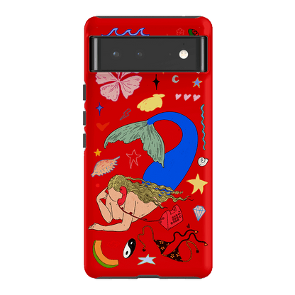 Mermaid Salad Scarlet Printed Phone Cases Google Pixel 6 / Armoured by Easty Beasty - The Dairy