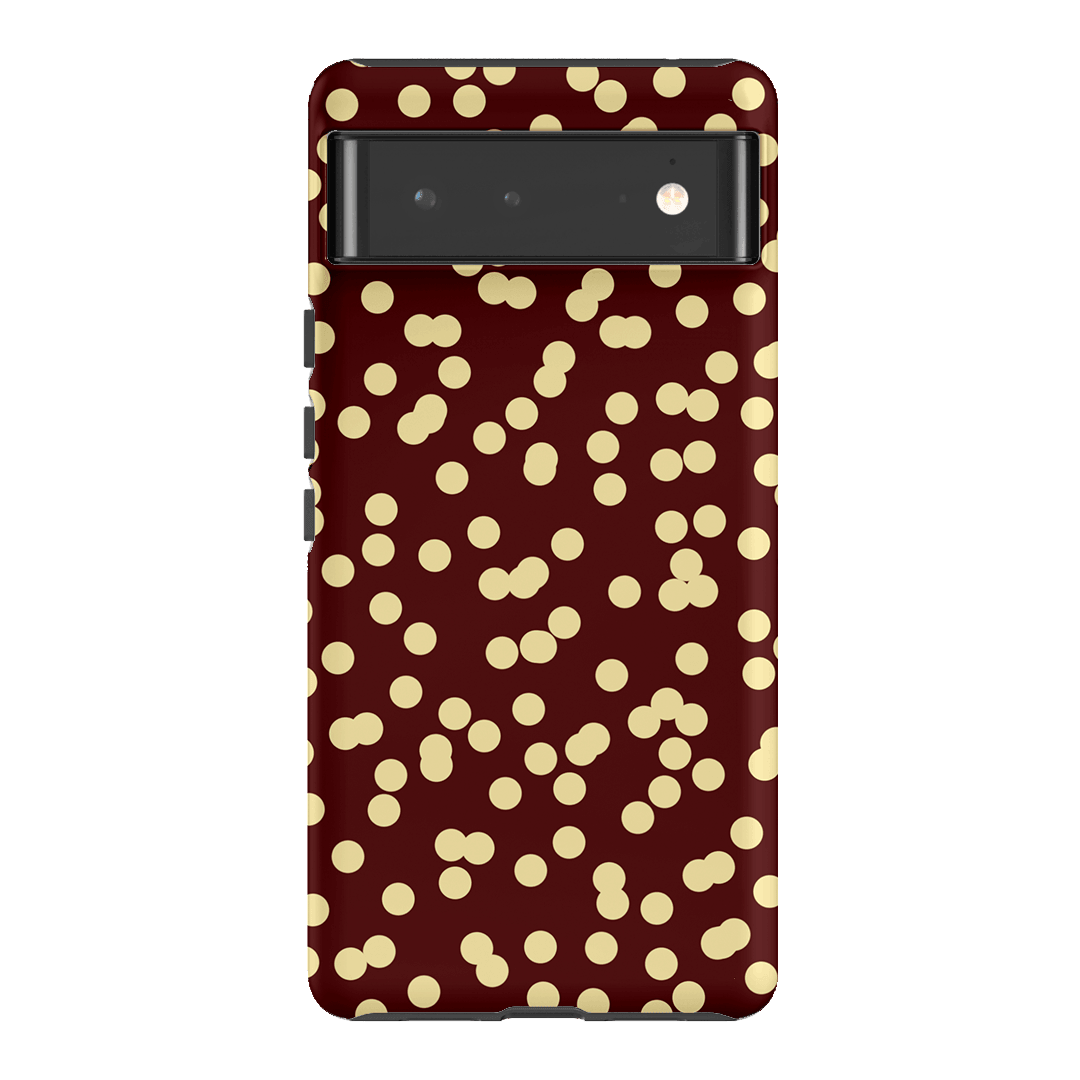Mini Confetti Burgundy Butter Printed Phone Cases Google Pixel 6 / Armoured by Veronica Tucker - The Dairy
