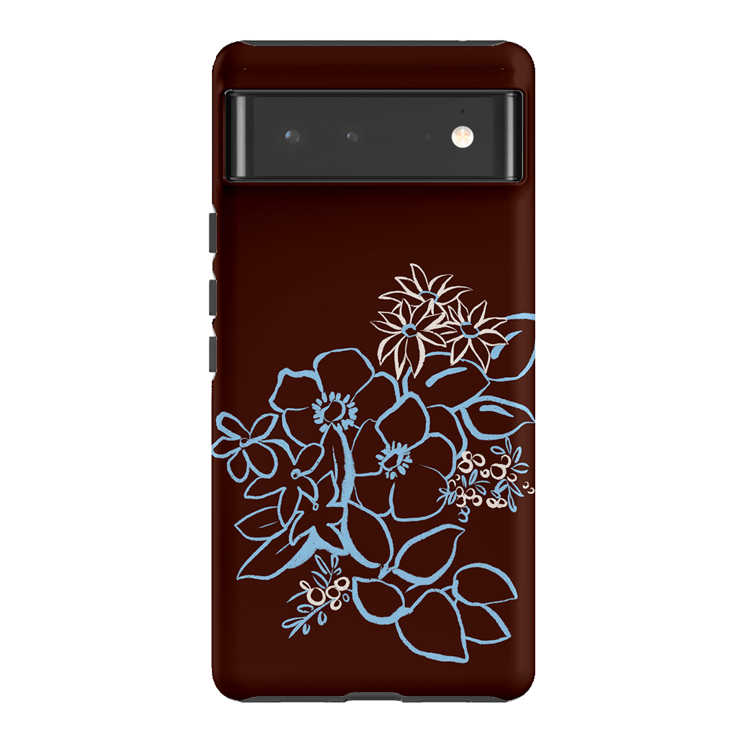 Mocha Posy Printed Phone Cases Google Pixel 6 / Armoured by Typoflora - The Dairy