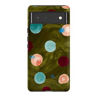 Olive Spot Printed Phone Cases Google Pixel 6 / Armoured by Charlie Taylor - The Dairy