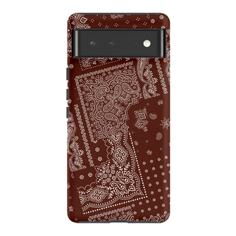 Paisley Cinnamon Printed Phone Cases Google Pixel 6 / Armoured by The Dairy - The Dairy