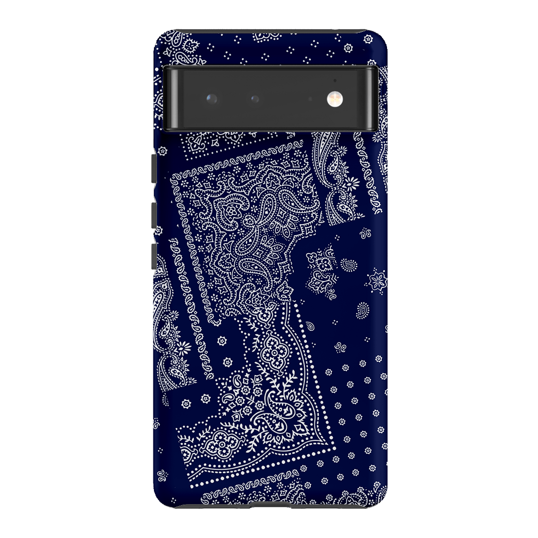 Paisley Indigo Printed Phone Cases Google Pixel 6 / Armoured by The Dairy - The Dairy