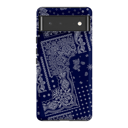 Paisley Indigo Printed Phone Cases Google Pixel 6 / Armoured by The Dairy - The Dairy