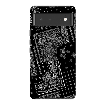 Paisley Noir Printed Phone Cases Google Pixel 6 / Armoured by The Dairy - The Dairy