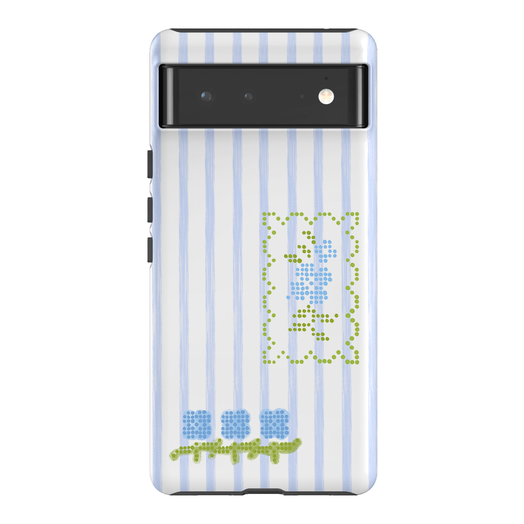 Patchwork Blue Printed Phone Cases Google Pixel 6 / Armoured by Kayla Carr - The Dairy