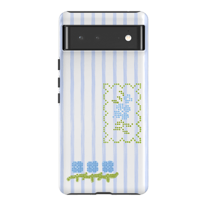 Patchwork Blue Printed Phone Cases Google Pixel 6 / Armoured by Kayla Carr - The Dairy