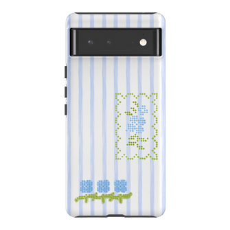 Patchwork Blue Printed Phone Cases Google Pixel 6 / Armoured by Kayla Carr - The Dairy