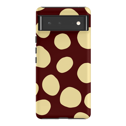 Pebbles Burgundy Butter Printed Phone Cases Google Pixel 6 / Armoured by Veronica Tucker - The Dairy