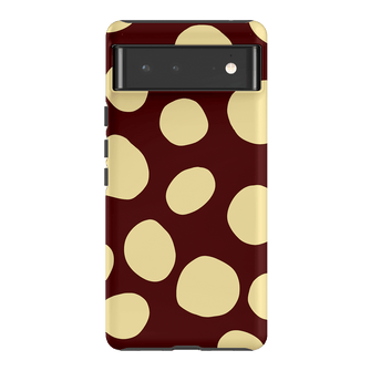 Pebbles Burgundy Butter Printed Phone Cases Google Pixel 6 / Armoured by Veronica Tucker - The Dairy