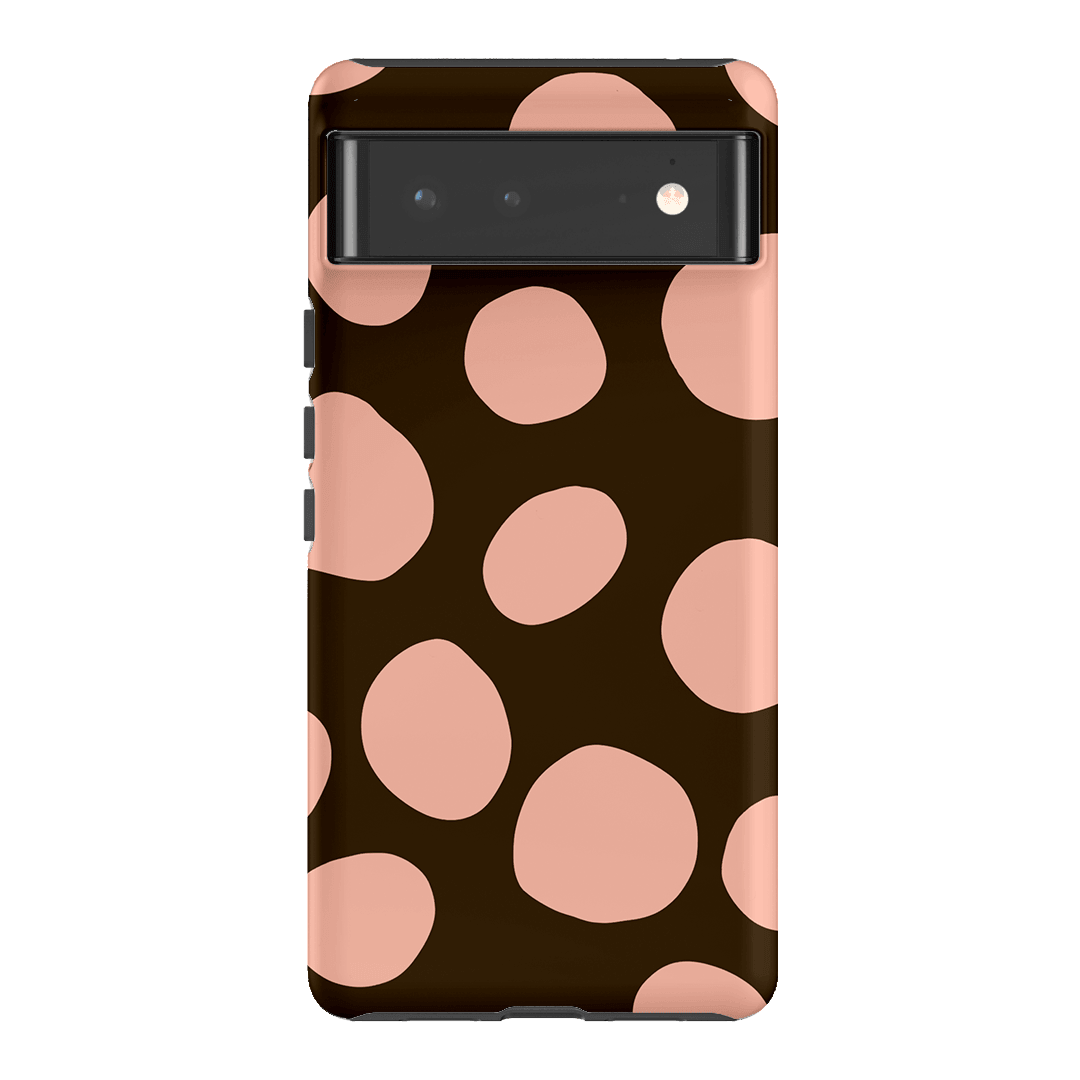Pebbles Chocolate Pink Printed Phone Cases Google Pixel 6 / Armoured by Veronica Tucker - The Dairy