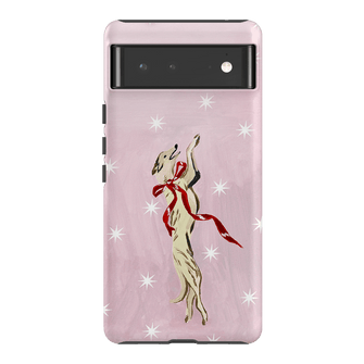 Pink Bow Hound Printed Phone Cases Google Pixel 6 / Armoured by Lisa Hu - The Dairy