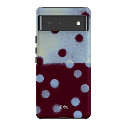 Plum Polka Dot Printed Phone Cases Google Pixel 6 / Armoured by Jasmine Dowling - The Dairy