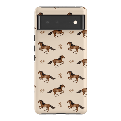 Running Horse Printed Phone Cases Google Pixel 6 / Armoured by Kasiags Art - The Dairy