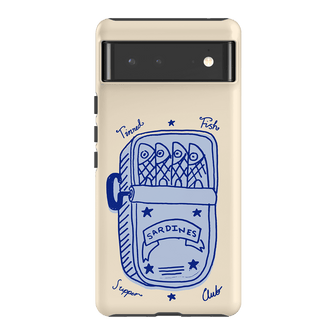 Sardine Social Blue Printed Phone Cases Google Pixel 6 / Armoured by The Dairy - The Dairy