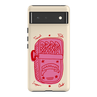 Sardine Social Red Printed Phone Cases Google Pixel 6 / Armoured by The Dairy - The Dairy