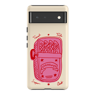 Sardine Social Red Printed Phone Cases Google Pixel 6 / Armoured by The Dairy - The Dairy