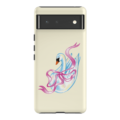 Satin Swan Printed Phone Cases Google Pixel 6 / Armoured by Femke Studio - The Dairy