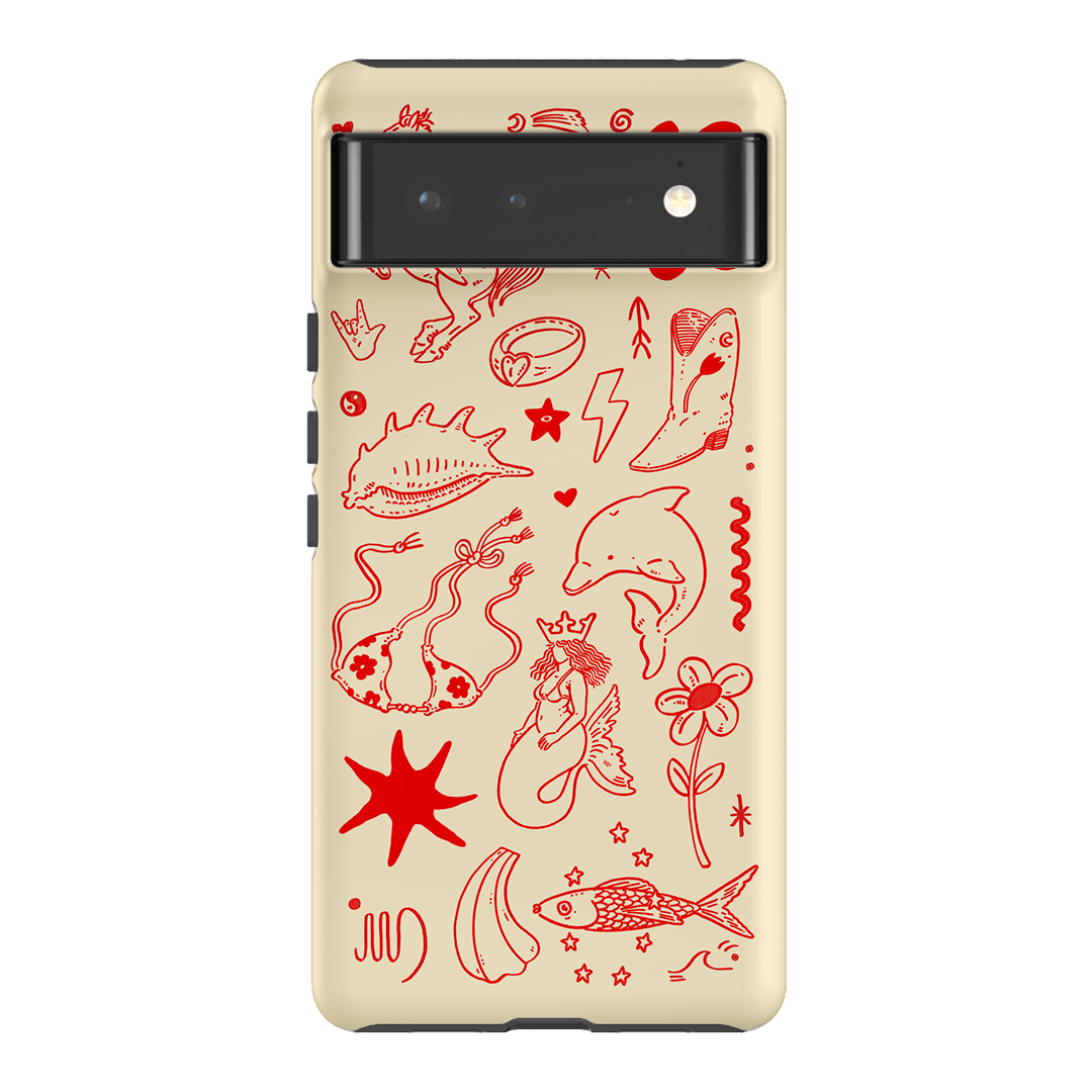 Spiced Cowboy Cream Printed Phone Cases Google Pixel 6 / Armoured by Easty Beasty - The Dairy