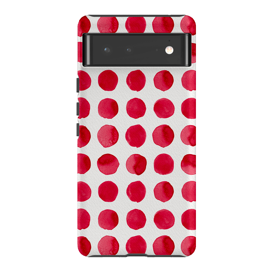 Spots in Red Printed Phone Cases by The Dairy - The Dairy
