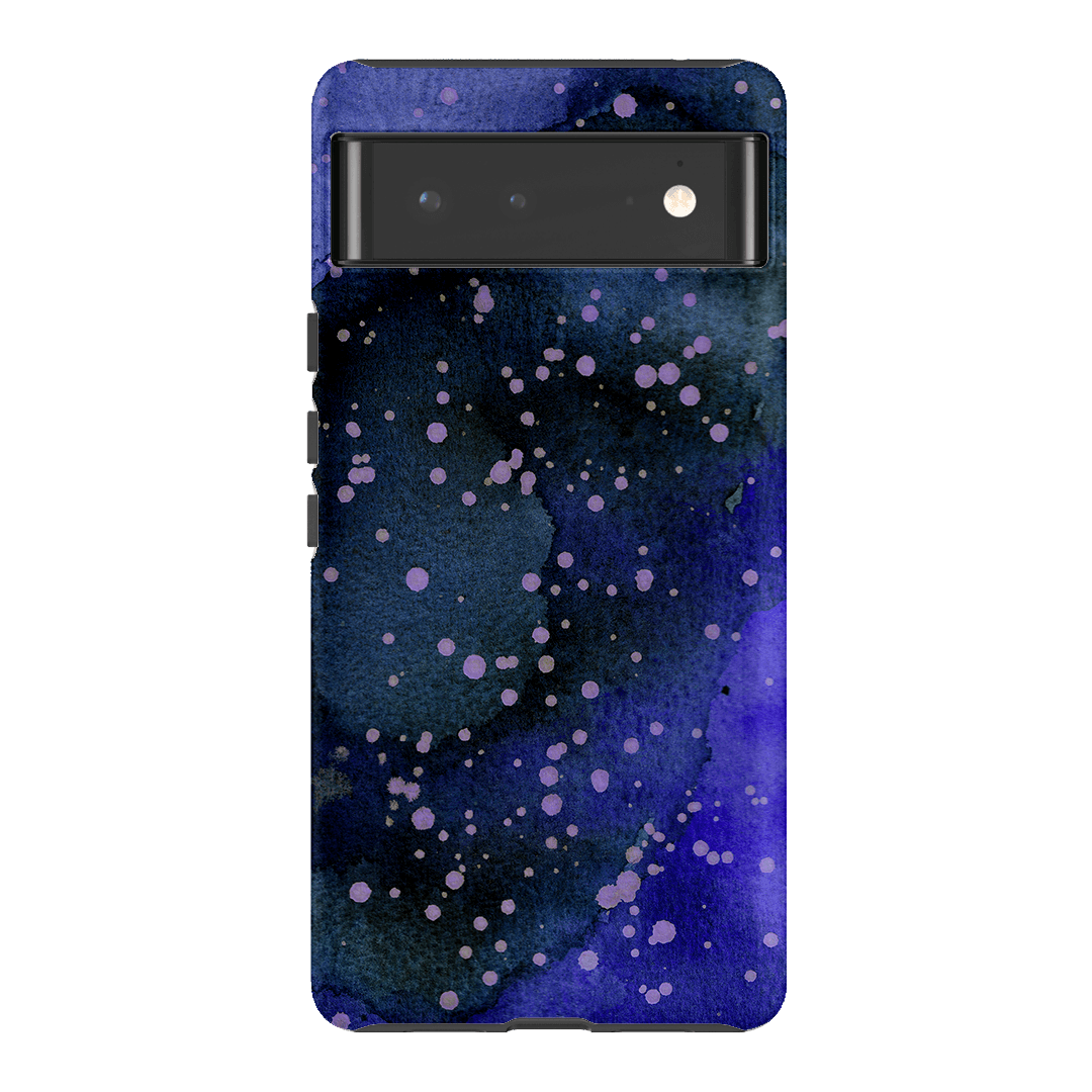 Spotty Navy Printed Phone Cases Google Pixel 6 / Armoured by The Dairy - The Dairy