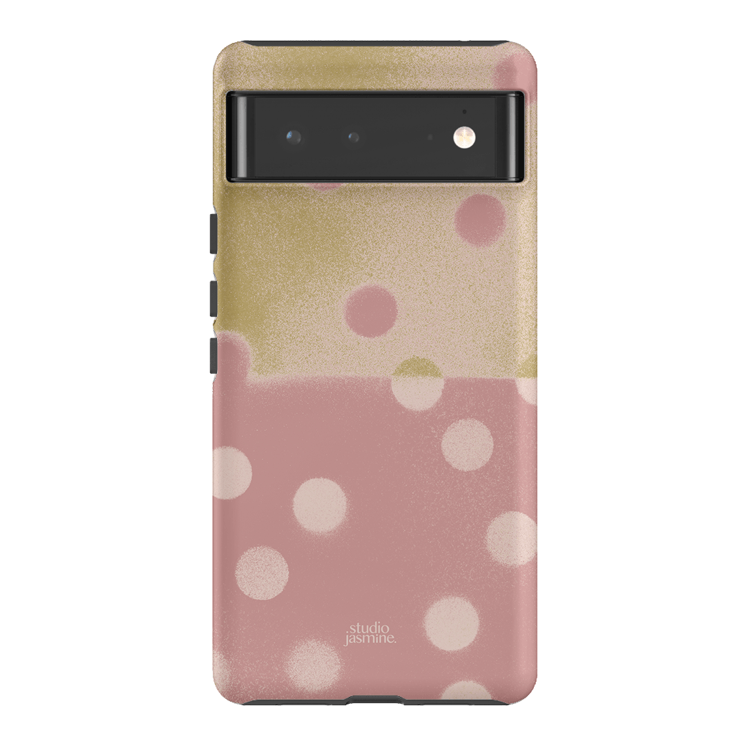 Strawberry Polka Dot Printed Phone Cases Google Pixel 6 / Armoured by Jasmine Dowling - The Dairy