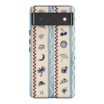 Summer Snacks Blue Printed Phone Cases Google Pixel 6 / Armoured by Charlie Taylor - The Dairy